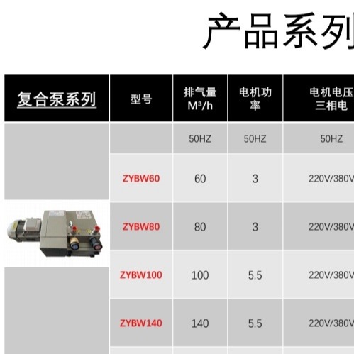 ZYBW80气泵 无油旋片式真空泵 ZYBW80气泵 模切机气泵 印刷机气泵