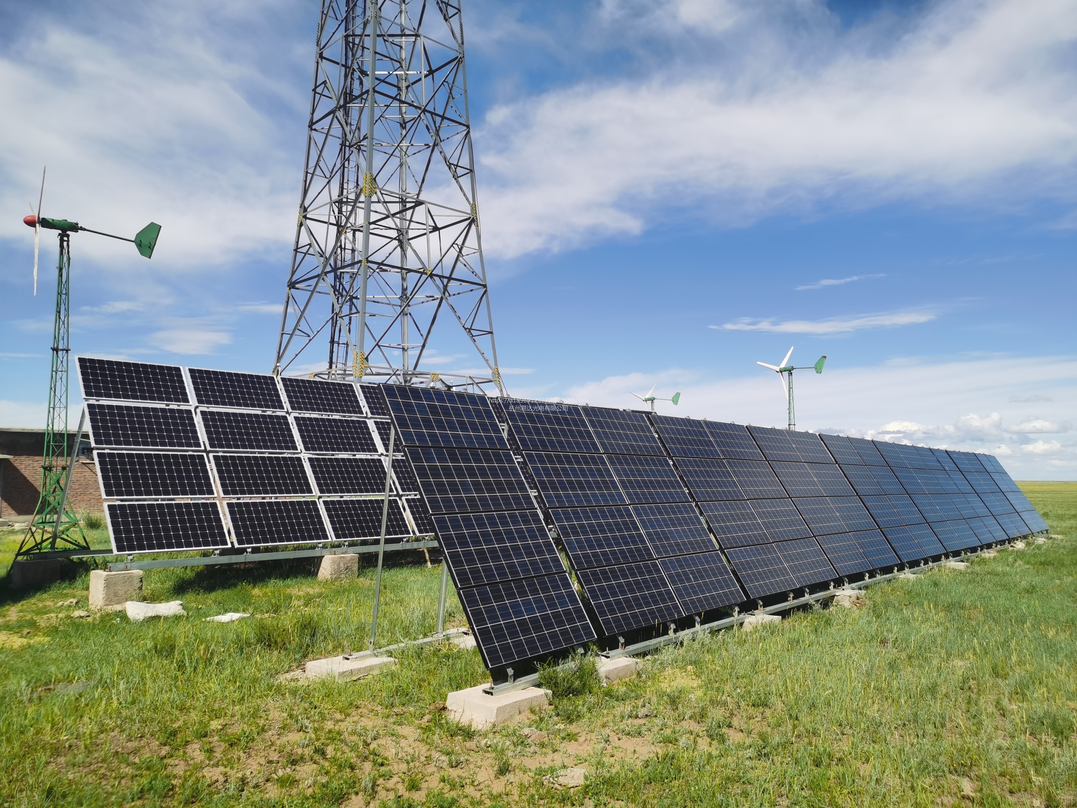 吉林太阳能发电野外林业光伏发电单晶硅光伏板气象监测太阳能电池板