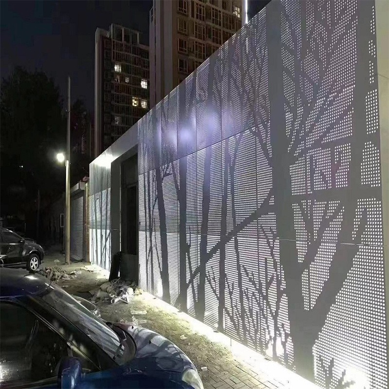 冲孔铝单板 艺术树形图案 雕刻铝板 门头外墙幕墙氟碳漆合金装饰