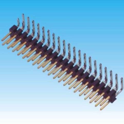 双排针2.0间距排针连接器 威联创定制 90度弯针排针插座