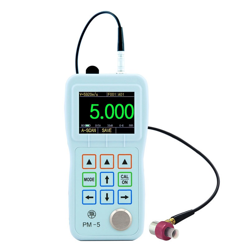PM5便携式超声波测厚仪 高精度0.001薄钢板金属厚度测量仪图片