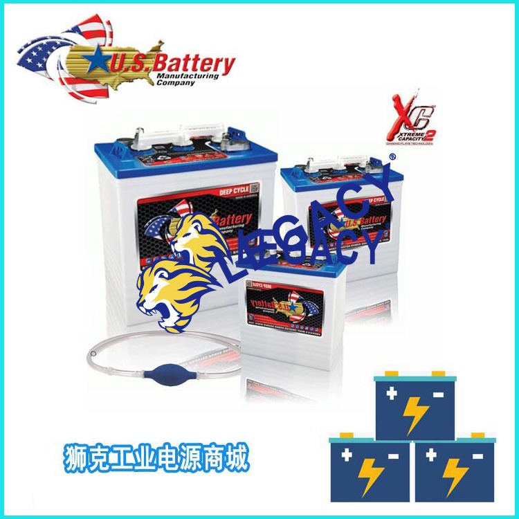 美国US Battery蓄电池 US 2000 XC2 6V220AH 升降平台电池电瓶