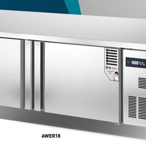 冰立方商用冰箱 AWR18欧款风冷工作台 二门风冷冷藏工作台 1.8米操作台冰箱