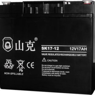12V17AH山克蓄电池SK17-12消防主机应急EPS照明系统UPS电源直流屏