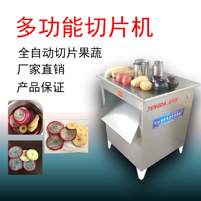 腾达 菜椒水果切片机 厂家生产商用不锈钢切菜设备 牛心菜切段机 支持试机