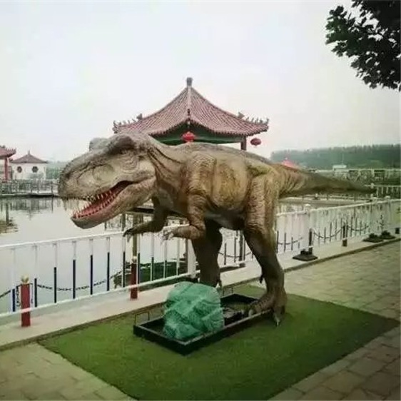恐龙玻璃钢雕塑   仿真恐龙动物雕塑   生产厂家  永景园林图片