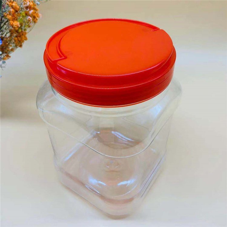 博傲塑料 干果零食糖果罐子 塑料食品罐 85口径透明食品罐