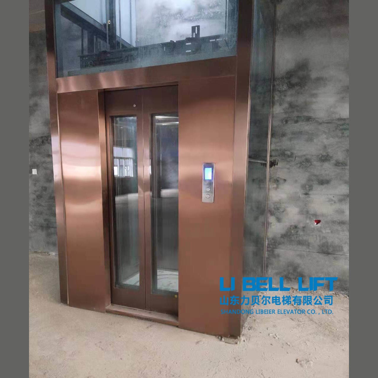 定制  家用电梯  力贝尔别墅电梯  二层室内小型电梯  简易家庭观光电梯