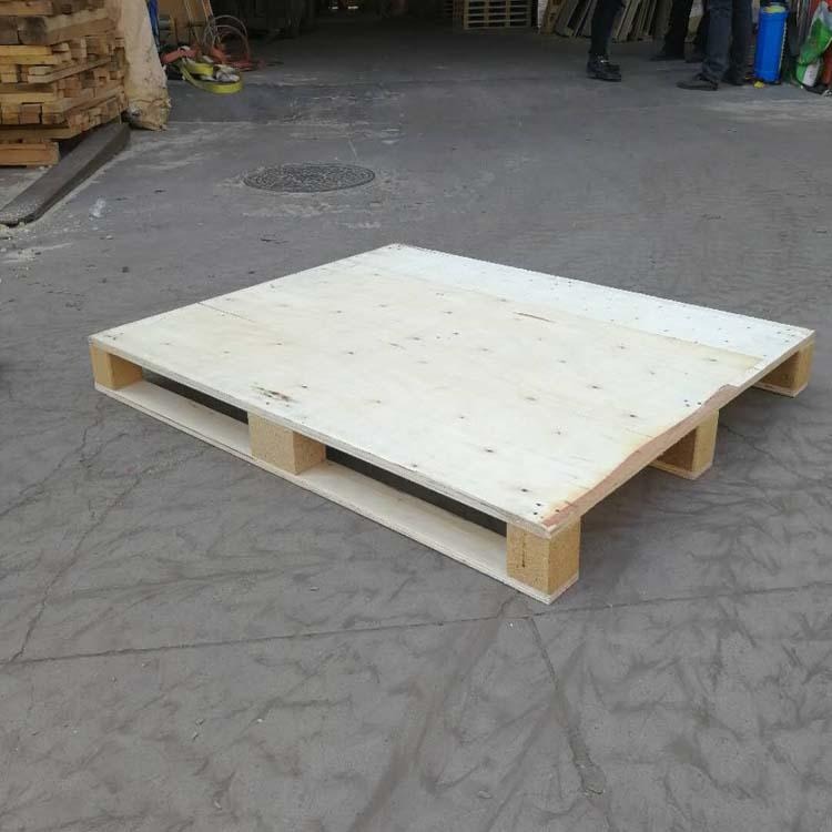 胶合板托盘生产厂定做木墩样式免熏蒸木栈板四面进叉木卡板