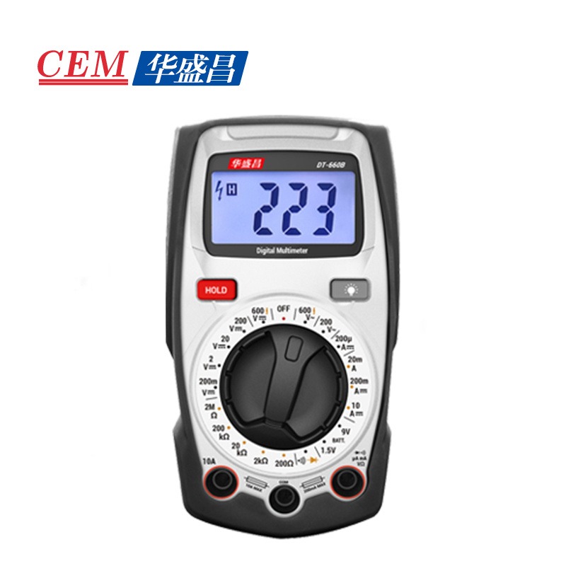 CEM华盛昌数字万用表高精度全量程保护交直流电压电流测试DT-663H DT660B