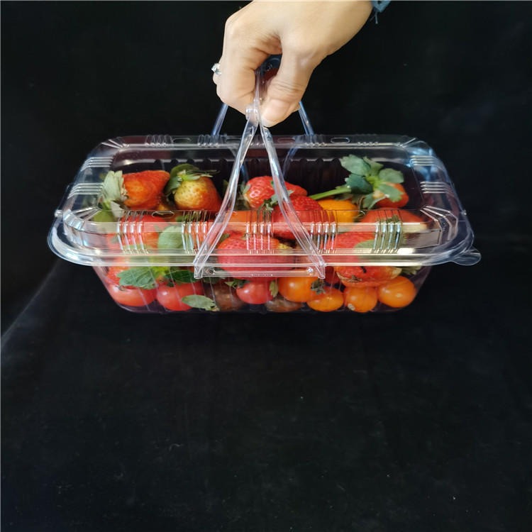 一次性带盖水果蓝 草莓采摘蓝  手提水果蓝源头厂家定制定做 量大优惠