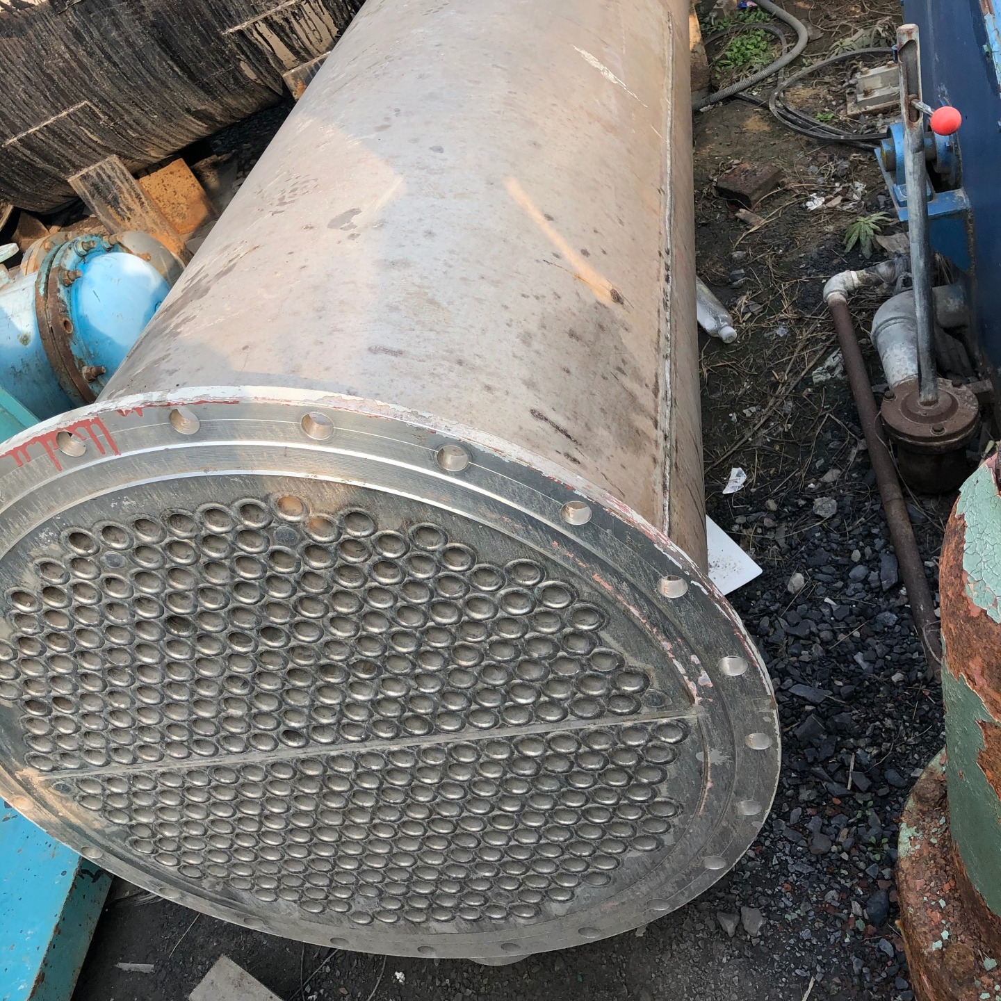 裕千 石油化工用 不锈钢管壳式冷凝器 螺旋缠绕管式冷却器图片
