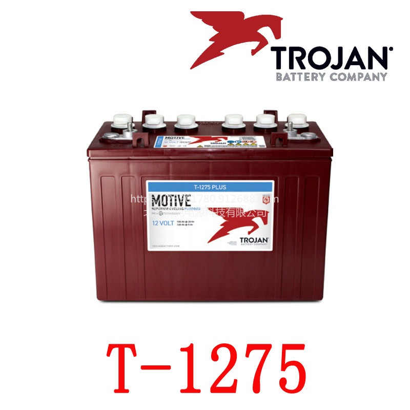 Trojan蓄电池T-1275升降机观光车高尔夫球车洗地机动力电瓶邱健蓄电池图片
