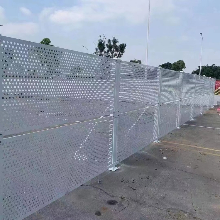 耀江市政道路地铁口公路临时施工彩钢防护围挡围墙