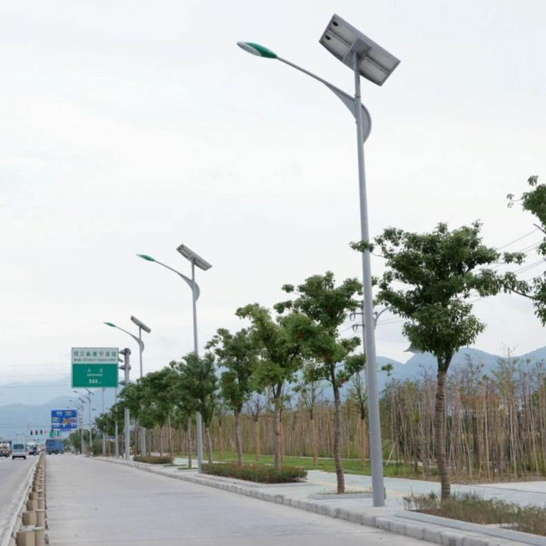 乾旭照明6米led农村工程太阳能路灯 太阳能庭院灯 公园景观灯LED太阳能路灯