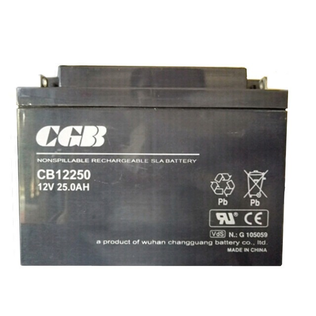 CGB蓄电池CB12250 长光电池12V25AH 铅酸免维护 UPS电源 EPS电源 工厂报价